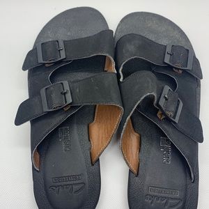 Clarks black sandals